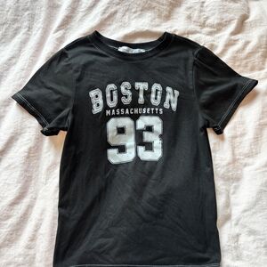 Boston Massachusetts Black T-Shirt